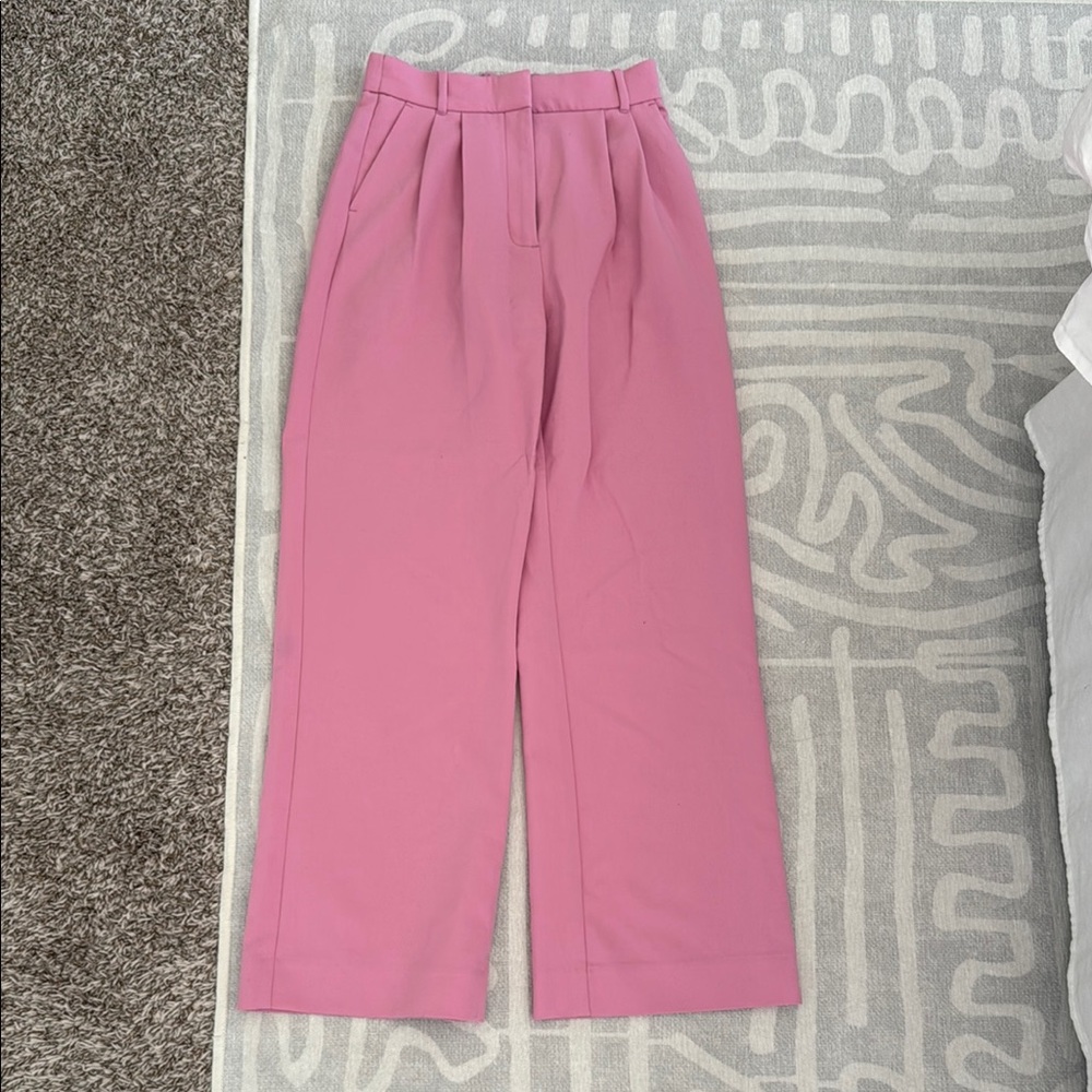 Abercrombie & Fitch Pink Wide Leg Pants